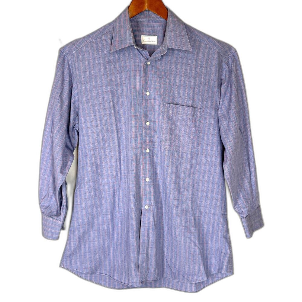 Ermenegildo Zegna Mens Dress Shirt S